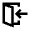 Door Open Enter Icon from Outlined Line - Material Pro Set