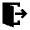 Door Open Exit Fill Icon from Outlined Fill - Material Pro Set