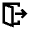 Door Open Exit Icon from Outlined Line - Material Pro Set