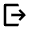 Logout Icon from Outlined Line - Material Pro Free Set