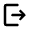 Logout Fill Icon from Rounded Fill - Material Pro Free Set