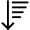 Arrange List Descending Icon from Ultimate Regular - Free Set