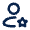 User Star Line Icon from Mingcute Line Set