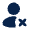 User X Fill Icon from Mingcute Fill Set