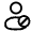 User Block Icon from Solar Linear Set