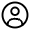 User Circle Icon from Solar Linear Set