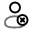 User Cross Icon from Solar Line Duotone Set