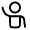 User Hand Up Icon from Solar Linear Set