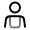 User Hands Icon from Solar Line Duotone Set