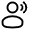 User Speak Icon from Solar Linear Set