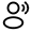 User Speak Rounded Icon from Solar Linear Set
