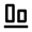 Align Item Bottom Line Icon from Remix Line Set