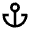Anchor Line Icon from Remix Line Set