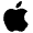 Apple Fill Icon from Remix Fill Set