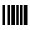 Barcode Fill Icon from Remix Fill Set
