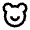 Bear Smile Line Icon from Remix Line Set