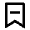 Bookmark 2 Line Icon from Remix Line Set