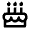 Cake 2 Line Icon from Remix Line Set