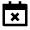 Calendar Close Fill Icon from Remix Fill Set