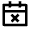 Calendar Close Line Icon from Remix Line Set