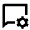 Chat Settings Line Icon from Remix Line Set