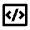 Code Box Line Icon from Remix Line Set