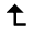 Corner Left Up Fill Icon from Remix Fill Set