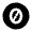 Creative Commons Zero Fill Icon from Remix Fill Set