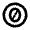 Creative Commons Zero Line Icon from Remix Line Set