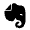 Evernote Fill Icon from Remix Fill Set