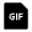 File Gif Fill Icon from Remix Fill Set