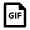 File Gif Line Icon from Remix Line Set