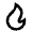 Fire Line Icon from Remix Line Set