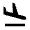 Flight Land Line Icon from Remix Line Set