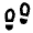 Footprint Line Icon from Remix Line Set