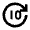 Forward 10 Line Icon from Remix Line Set