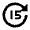 Forward 15 Fill Icon from Remix Fill Set