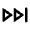 Forward End Mini Line Icon from Remix Line Set