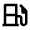 Gas Station Line Icon from Remix Line Set