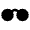 Glasses Fill Icon from Remix Fill Set