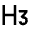 H 3 Icon from Remix Line Set