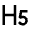 H 5 Icon from Remix Line Set
