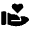 Hand Heart Fill Icon from Remix Fill Set