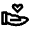 Hand Heart Line Icon from Remix Line Set