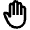 Hand Icon from Remix Line Set