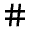 Hashtag Icon from Remix Line Set