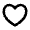 Heart 3 Line Icon from Remix Line Set