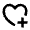 Heart Add 2 Line Icon from Remix Line Set