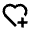 Heart Add Line Icon from Remix Line Set