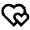 Hearts Line Icon from Remix Line Set